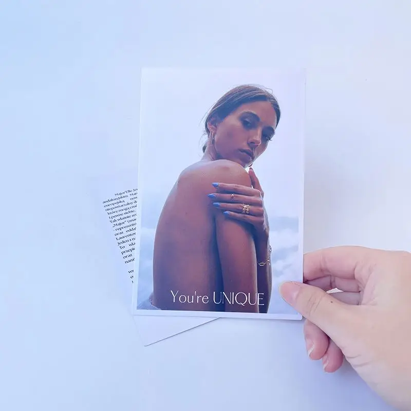 custom. Oem High-End Digital Business Card Marketing Promotion Gift Thank You Greeting Cards Custom With Logo