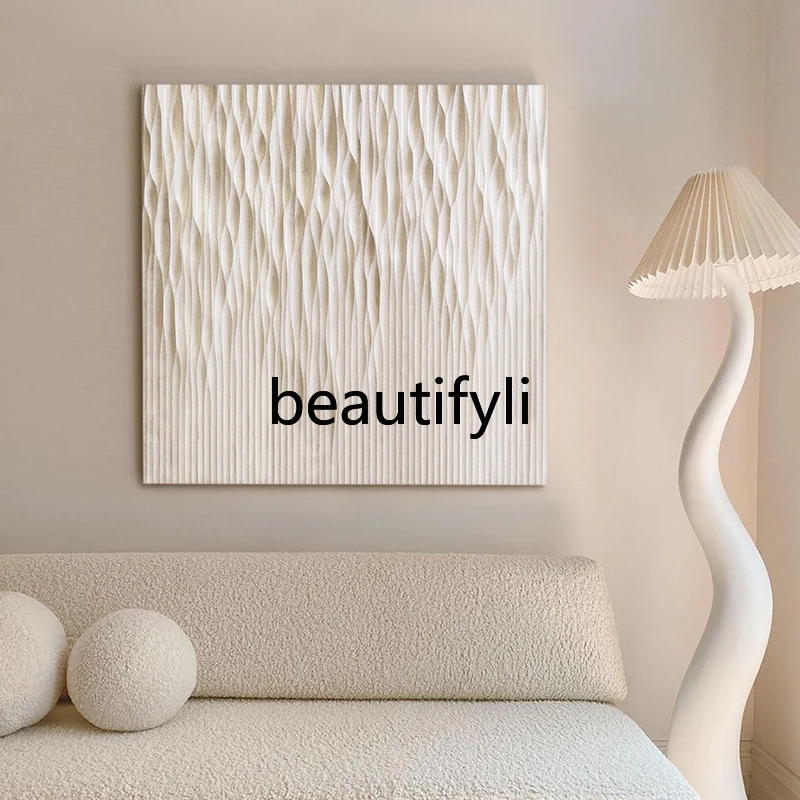 

Wabi-Sabi Style Decorative Painting Living Room Hanging Painting Entrance Hall Restaurant Abstract Painting Handmade