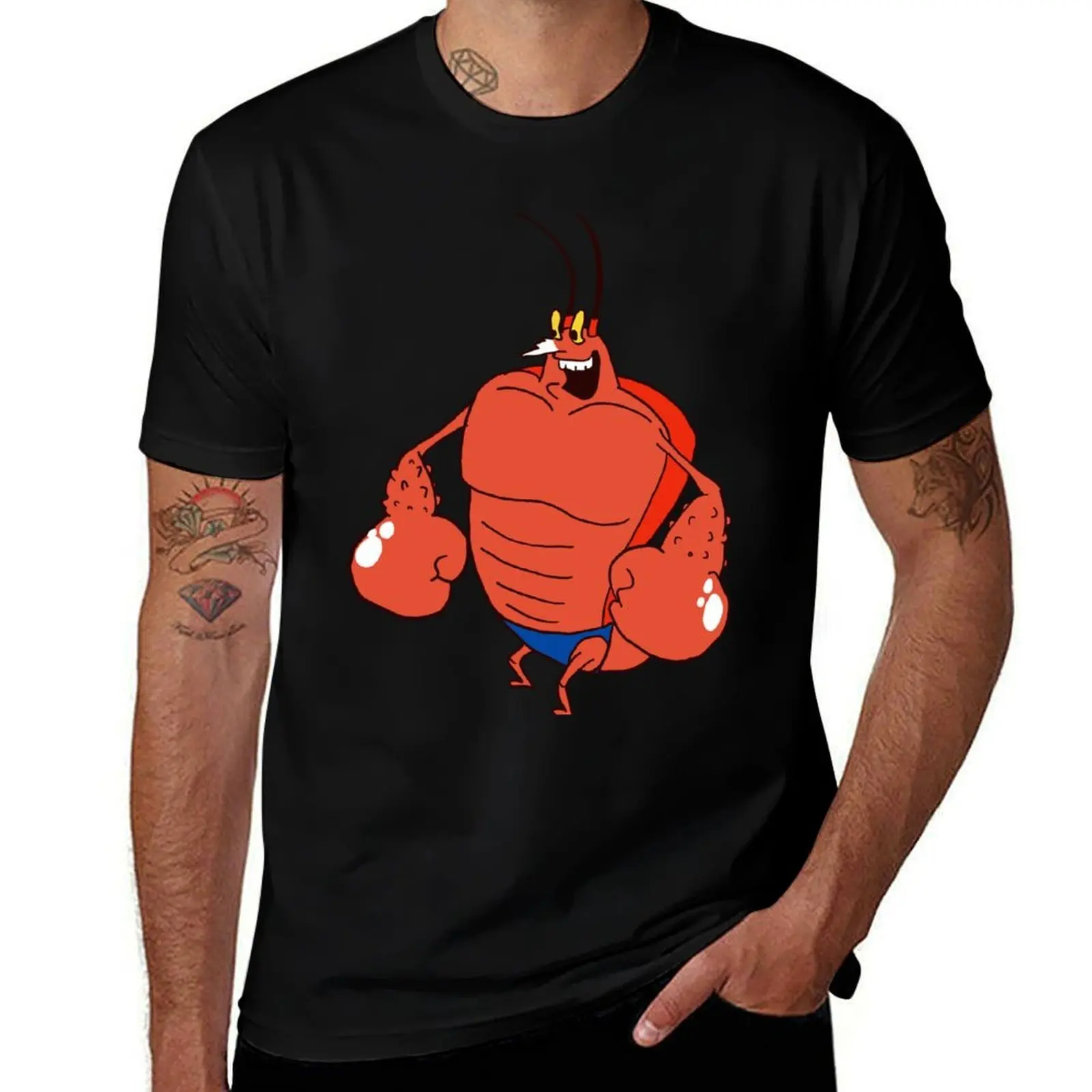 

Larry The Lobster T-Shirt cotton t shirts high quality t shirts for man slim fit cotton t shirts man 100% T-Shirt