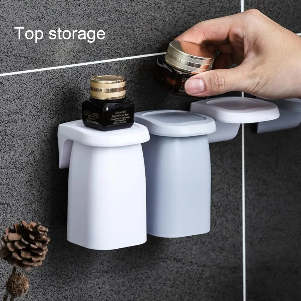 Magnetic Wall Mount Gargle Cup Rack Lovers Family Set Toothbrush Holder Bathroom Supplies wholesale drop shipping