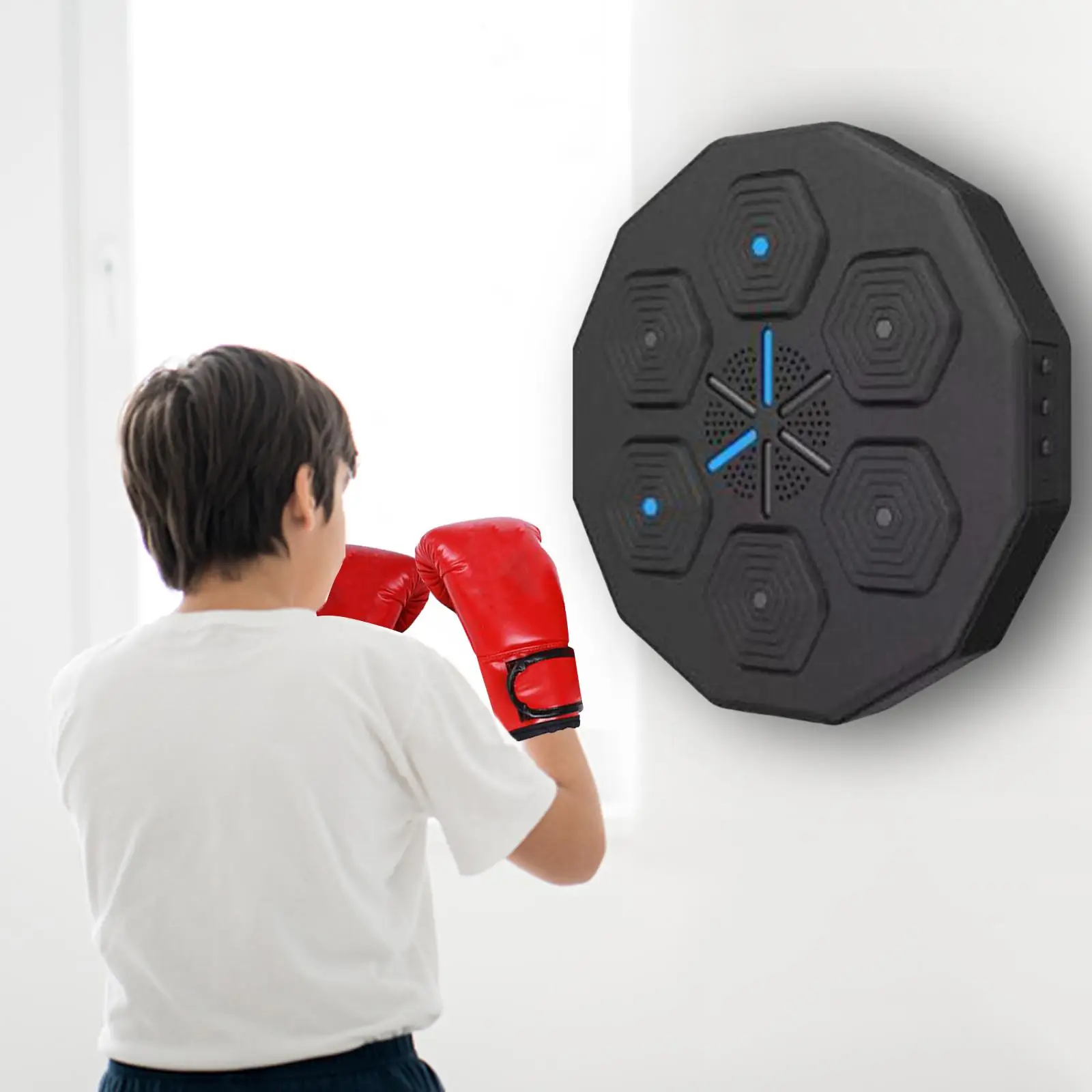 

Music Boxing Wall Target Wall Mounted Kids Adults Boxing Trainer Practice Training Equipment Rhythm Wall Target for Exercise