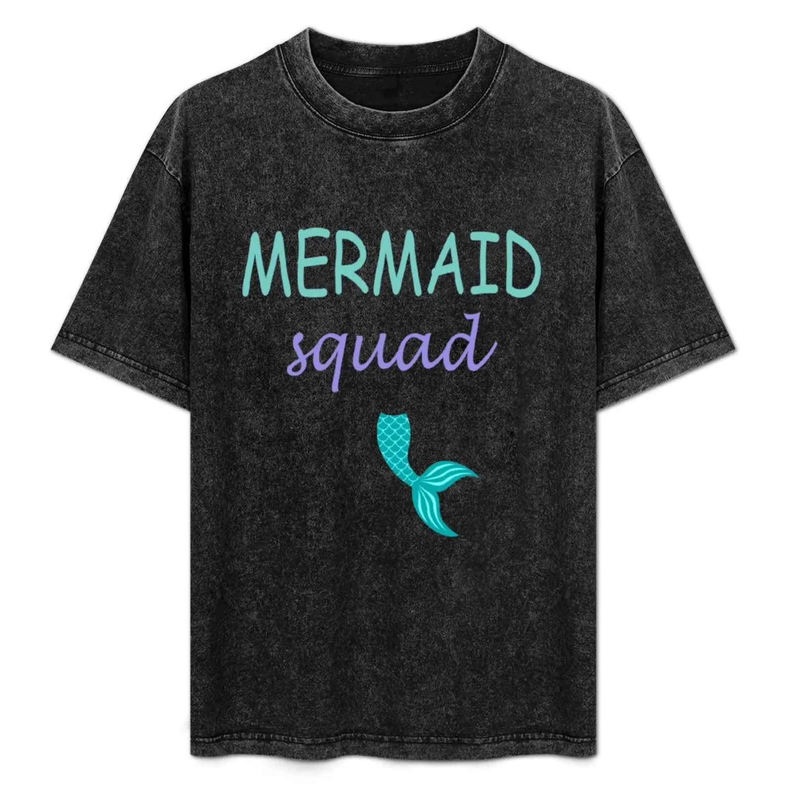 

Mermaid Squad T-shirt Face Mask Sticker T-Shirt animal prinfor boys baggy shirts tops heavyweight t shirts for men