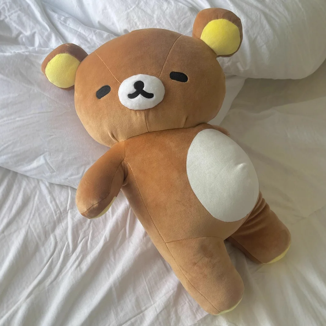 35/50cm Cartoon Fatty Rilakkumas Plush Toy Doll Sleeping Hug Pillow Sofa Cushion Room Decoration Festival Girl Surprise Gift