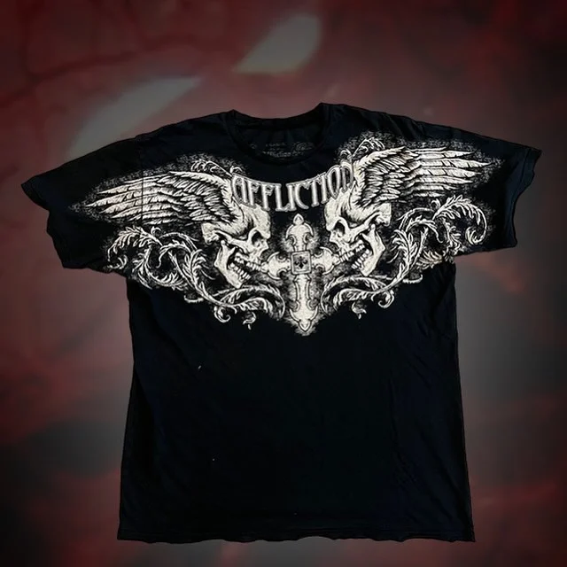 2026 Vintage Gothic-Stil, locker und atmungsaktiv, neues Modell Herren-T-Shirt, sehr beliebt und geeignet für tägliche Ausflüge und Streetwear. – Detail 12