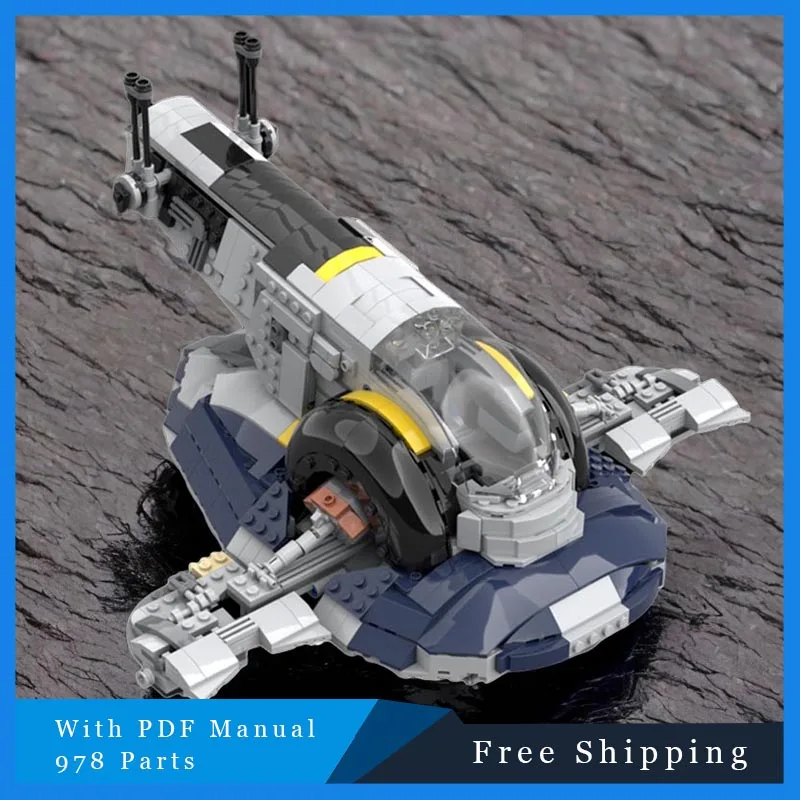 978-onderdelen Star Battle-serie MOC Ruimteschepen van beroemde mensen Modulair bouwsteenmodel Kid Assembly Display Toy Verjaardagscadeaus