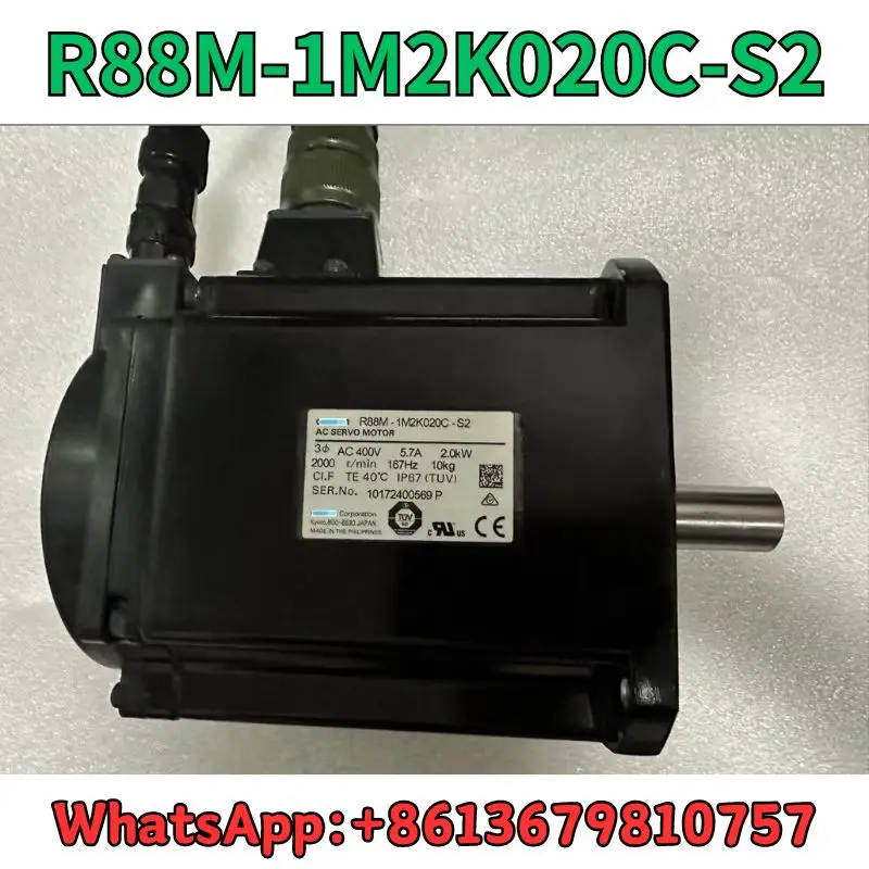 

Used Servo motor R88M-1M2K020C-S2 test OK Fast Shipping