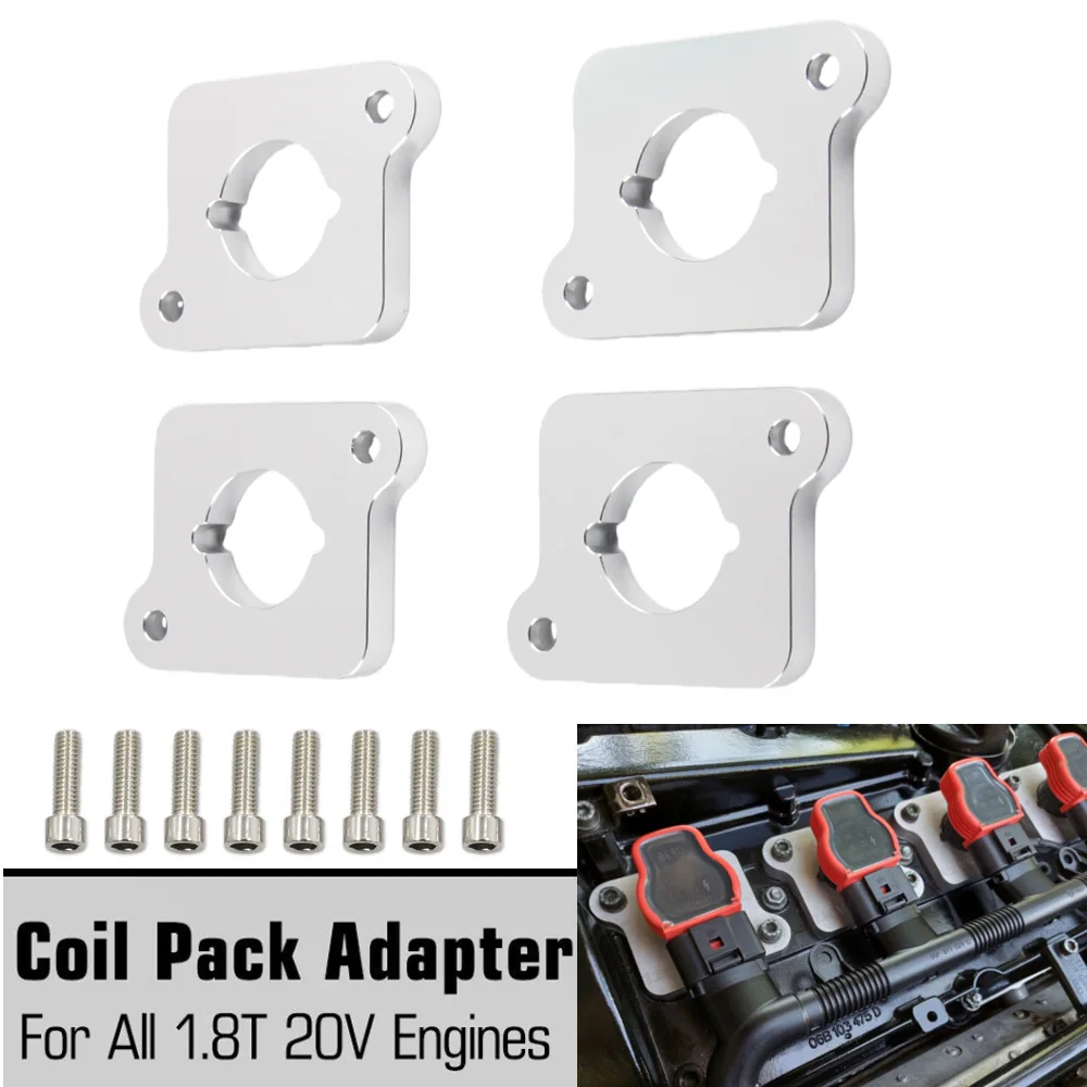 Aluminium-Zündspulenadapterplatten aus Billet-Material für R8/TFSI Zündspulen A3 S3 8L Golf TT 1.8T RS4 S4 B5 – Detail 6