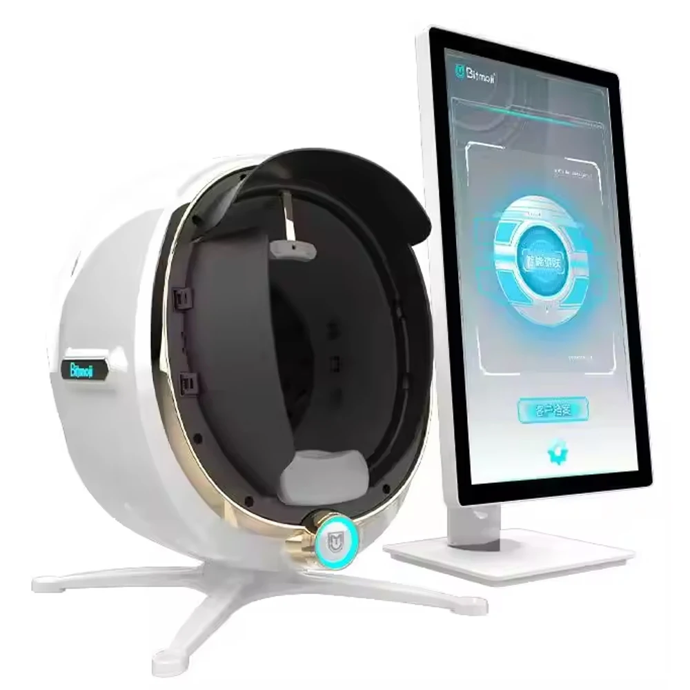 MOJI Plus 3D AI Skin Analyzer 21.5 Inches HD Screen Magic Mirror Pro Facial Detector Diagnosis Beauty Salon Necessary Equipment