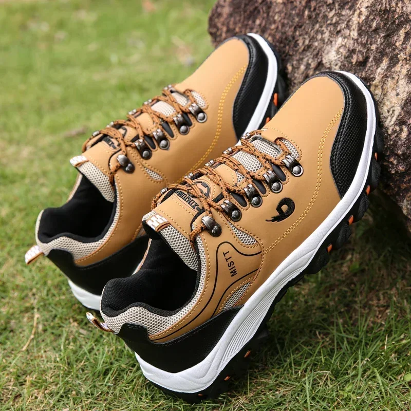 Sepatu Hiking luar ruangan 36-48 Pria Wanita, mendaki gunung, berkemah, lari, sepatu Jogging, sepatu Fashion tahan air Model baru 2024