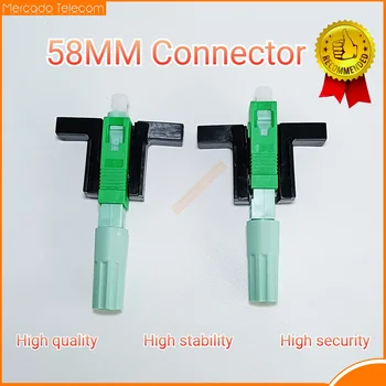 FTTH 58MM fixed length block LX58 single mode SC UPC APC quick connector FTTH tool fiber optic connector 50,100,200pcs Lot