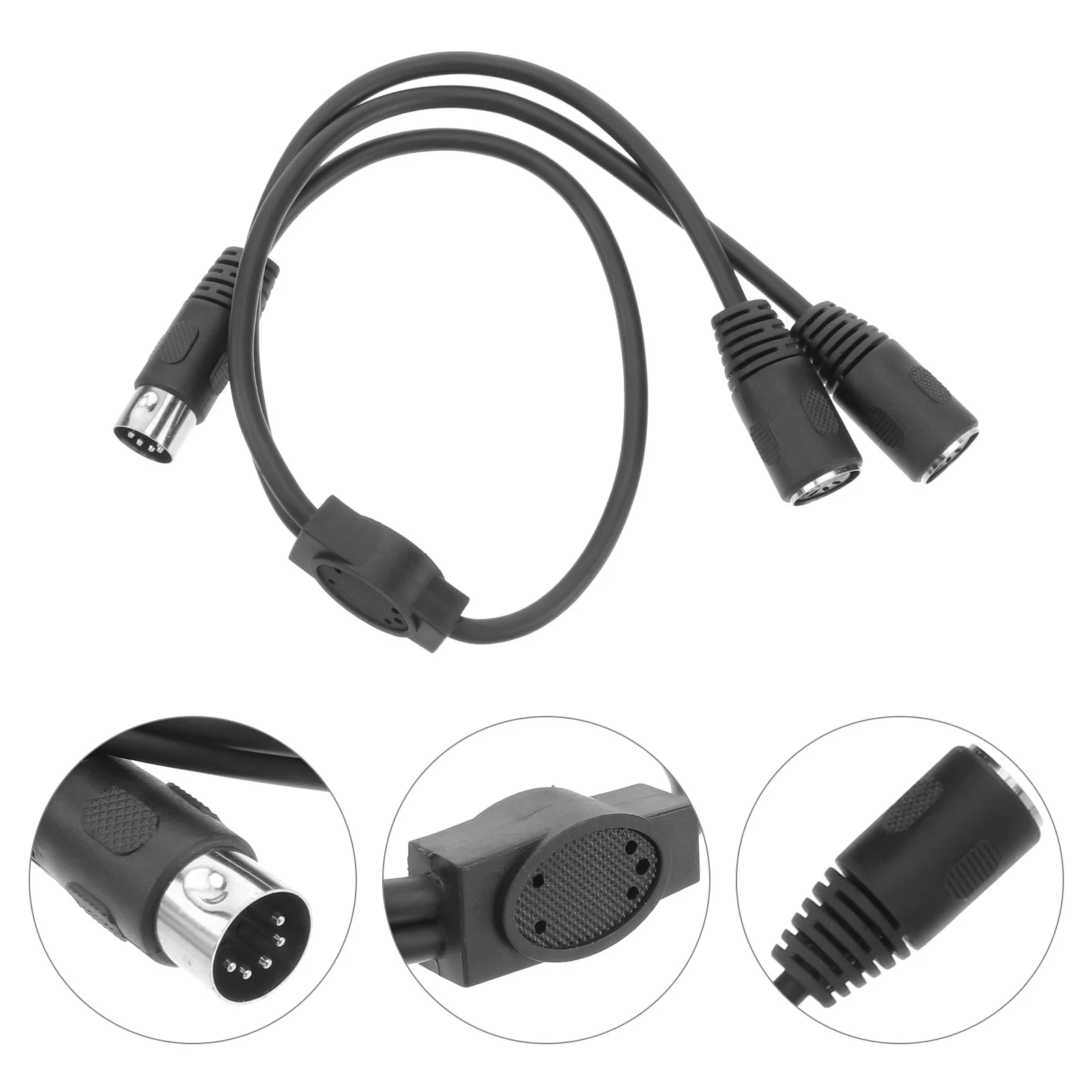 

One Divided into Two 0.5M Audio 5 Pin Female Splitter Cable for Keyboards Synthesizers Guitars DIN 5 Pin Adapter High