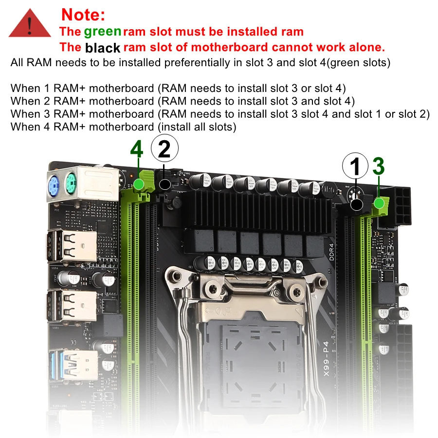Kllisre X99 Desktop motherboard LGA 2011-3 NVME M.2 slot DDR4