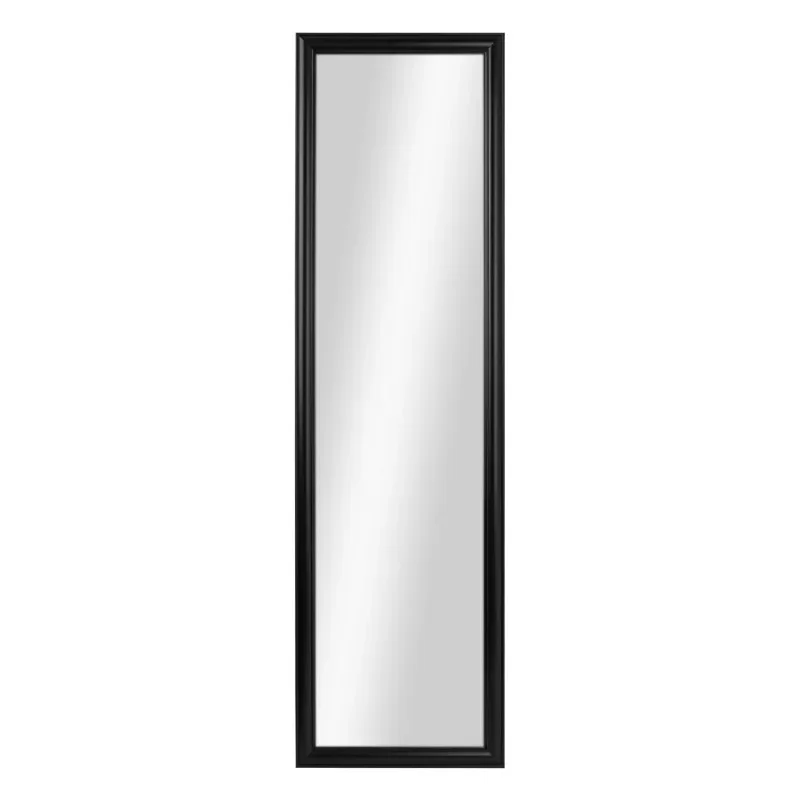 

HOME. 14.25" x 50.25" Black Modern Over the Door Mirror