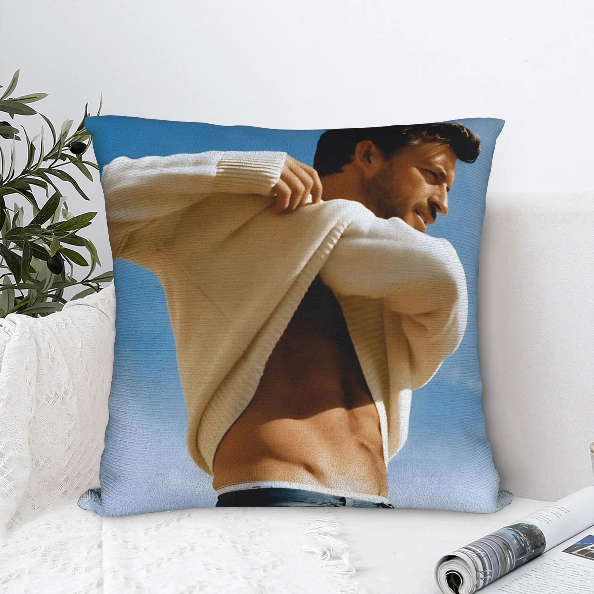 Jonathan Bailey Actor Pillowcase Polyester Cushion Cover Decorations Comedy Throw Pillow Case Cover Home Drop Shipping 40*40cm