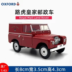 OXFORD 1:43 Royal Mail Land Rover Classic Car Alloy Simulation Car Model Collection Display Toy Gifts