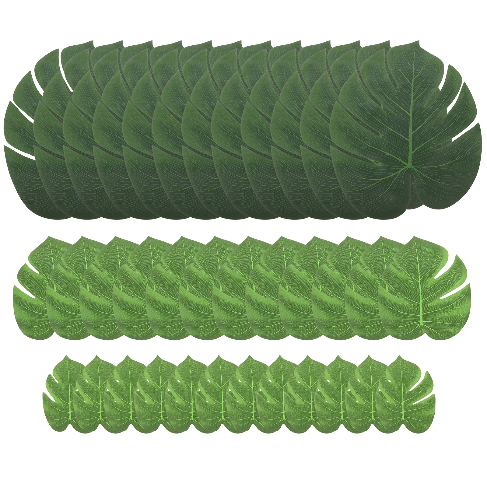 

36 Pcs Placemat Jungle Leaf Table Mats Non Slip Dining Room Decor Desk Mat Creative Dinner Tape Bowl Place Mats
