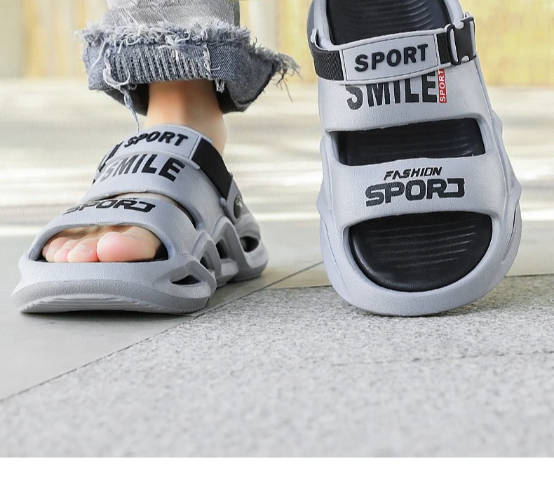 Herren-Sommer-Outdoor-Sandalen – Rutschfeste, geruchsabweisende Freizeit- und Fahrersandalen, ultraweiche Cloud-Comfort-Strandslipper für Herren – Detail 3
