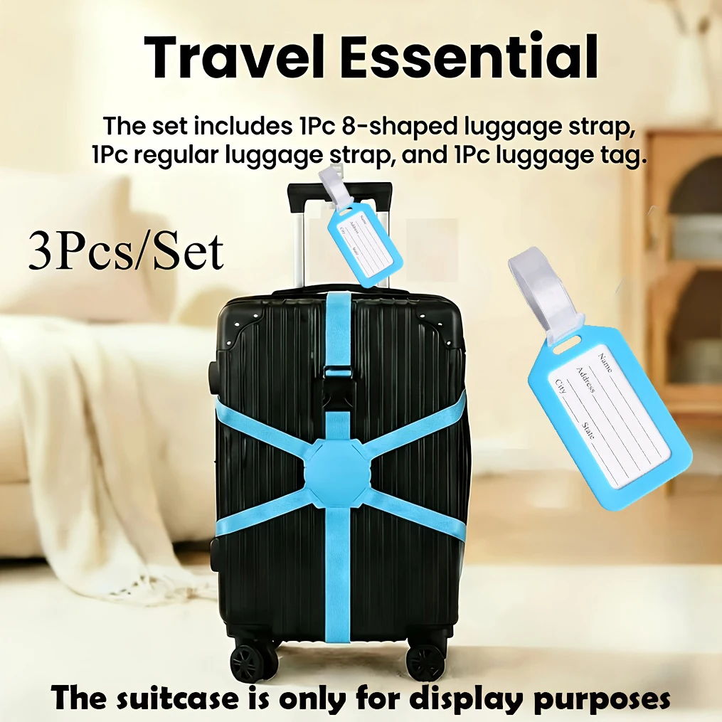3-Piece Set (2 Luggage Straps - огляд і ціна Travel Accessories Designer