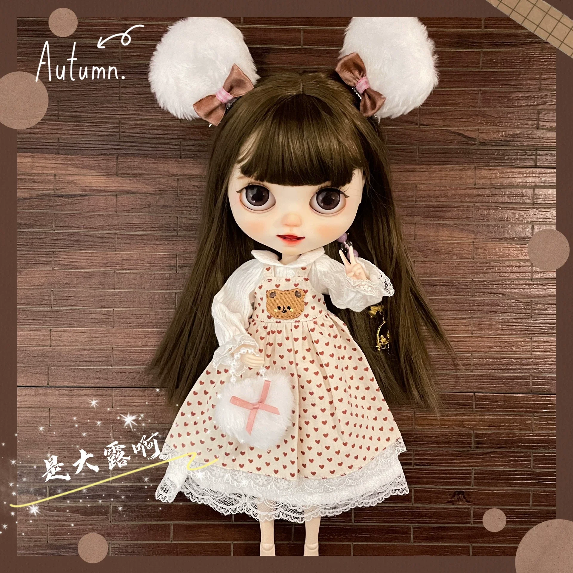 

Blyth OB24 OB22 Azone19 Комплект кукольной одежды Милое кружевное белое платье Юбка на подтяжках Подходит для девочек Фигурка Модель DIY ﻿