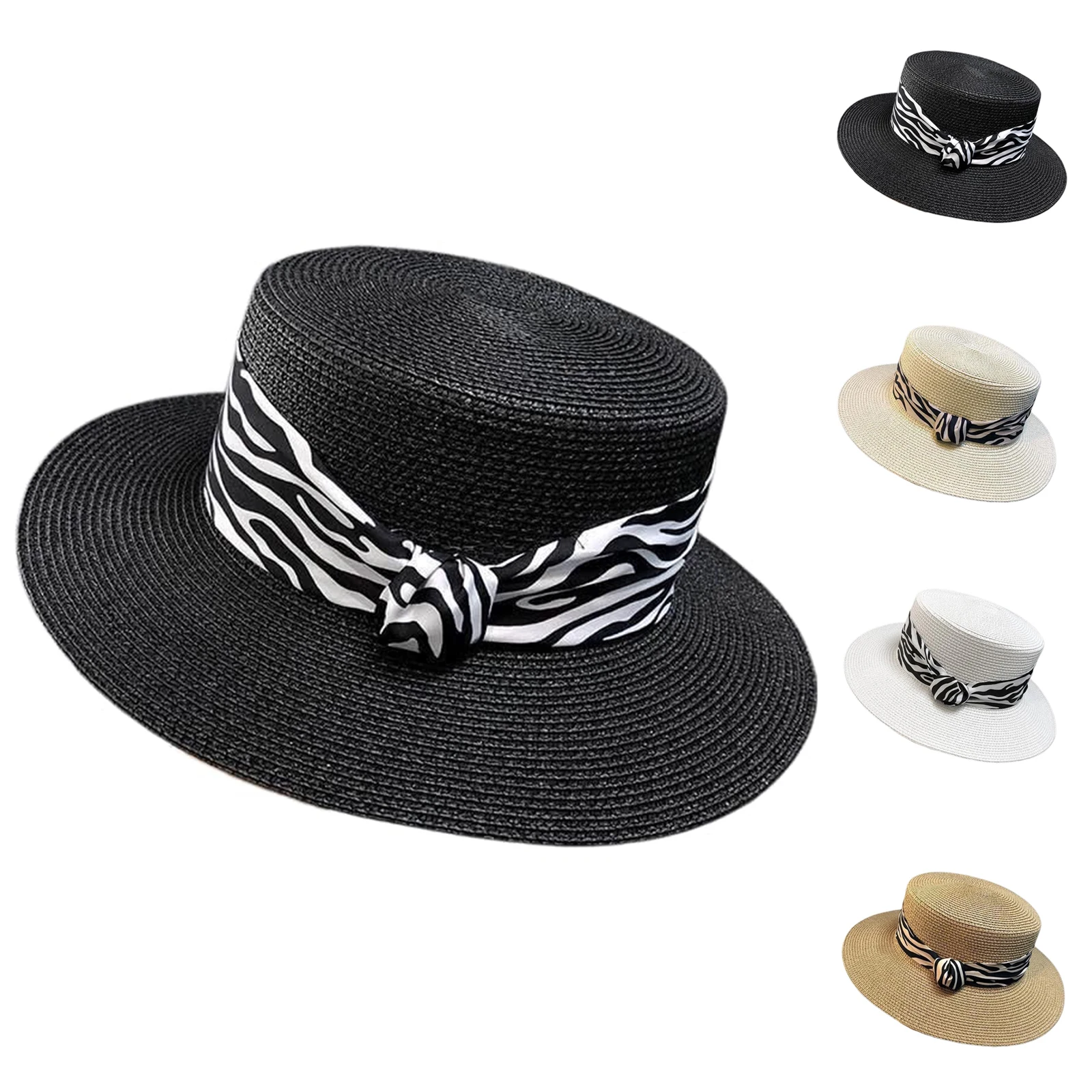 Vintage Hat Straw Breathable Party Hat Tea Party Hats for Women