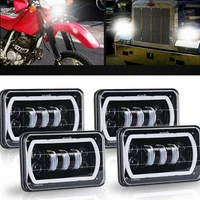 Faro LED de 4x6 pulgadas para coche, camión, SUV, motocicleta, con DRL, para Honda XR Suzuki DRZ H4651, 4x6 pulgadas, H4, para Kenworth TOYOTA FORD
