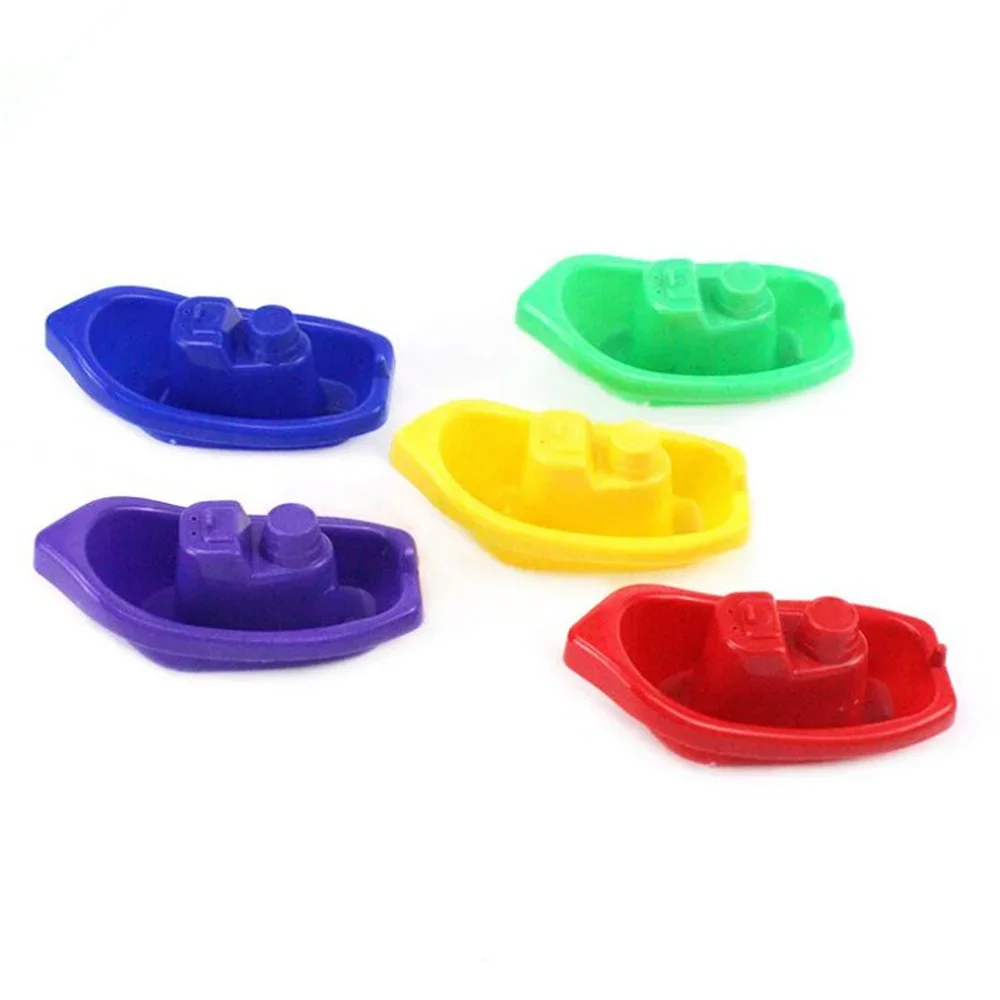 4pcs Floating Ship Bathroom Kids Boats Bath Toys Bathtub Swimming Water Play Fun Educational Boat Toys for Childrens Baby Shower