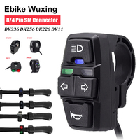 DK336 DK256 DK226 DK11 4/8Pins Light Horn Switch For Electric Bike Motorbike Lamp And Horn Turn Signal Switch E-bike Accessories