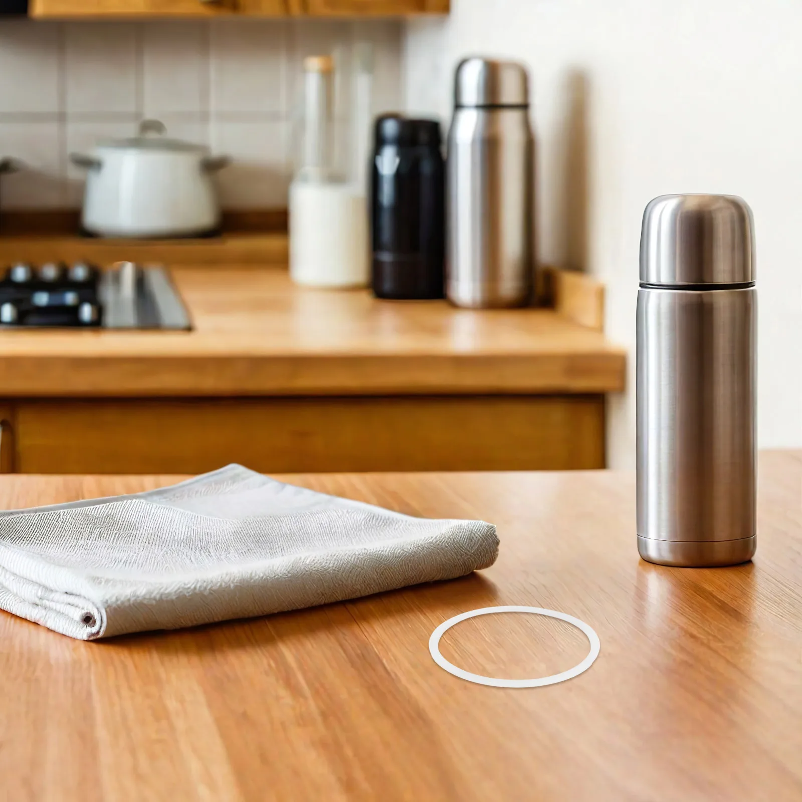 

6Pcs Silicone Gasket for Insulated Bottle Universal Size Waterproof Lid Seal 10 12 16 20 Oz Tumblers Reusable Bottle Gasket