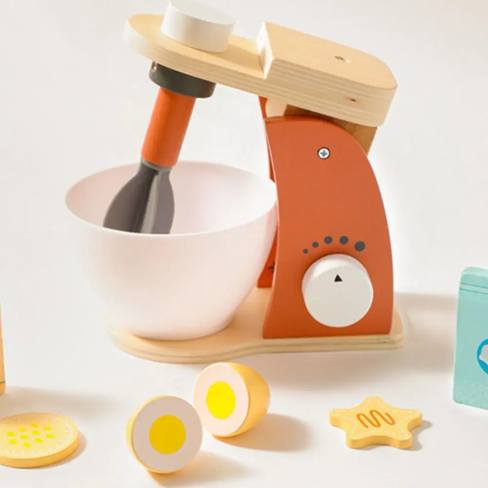 Blender Simulatie Houten Koffiezetapparaat Interactieve Montessori Keuken Fantasiespel DIY Vroeg Leren Koken Voedsel Modelset