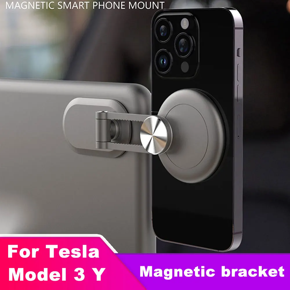 

For Tesla Model 3 Model Y Model X Model S Hidden Magnetic Expansion Bracket Phone Holder Car Accessories