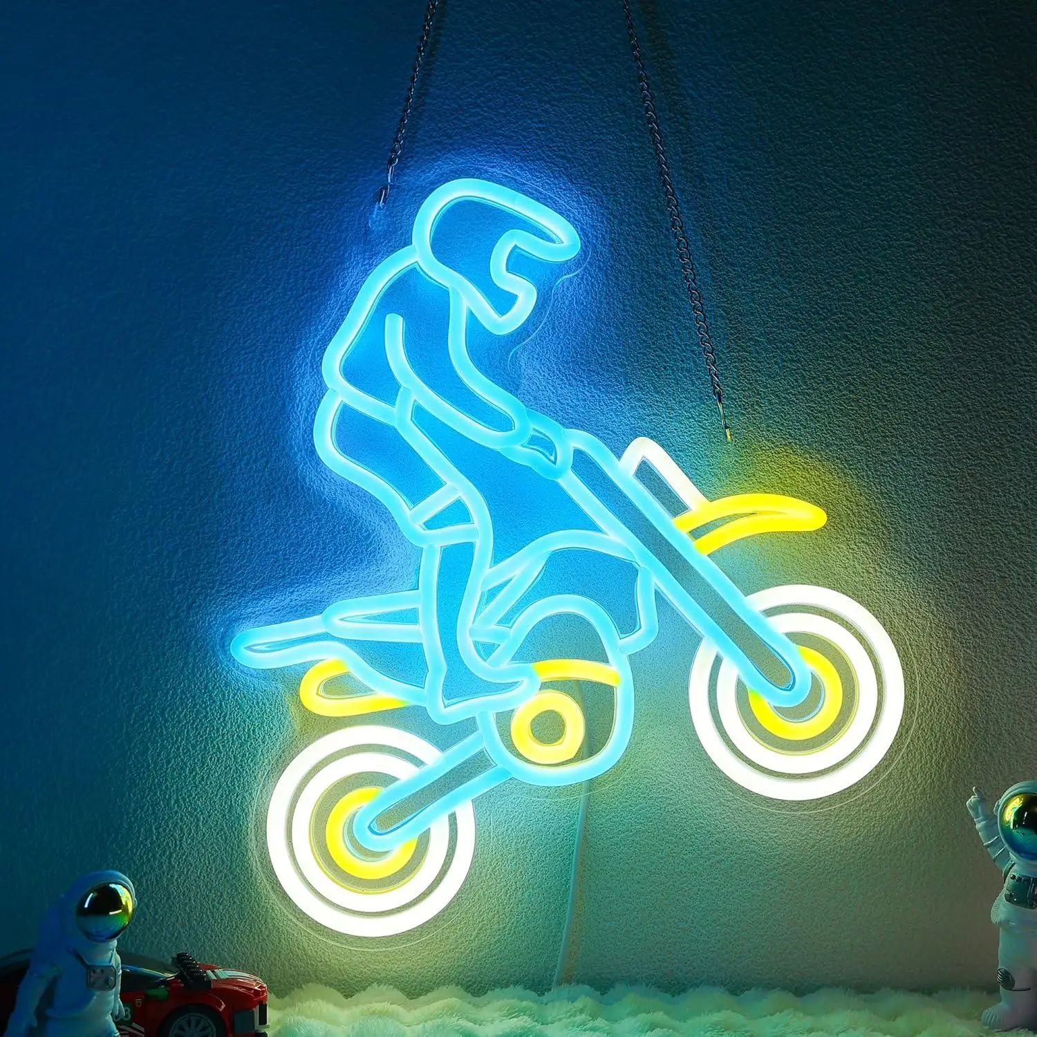 

Dirt Bike Neon Signs Motercycle LED Neon Lights for Boys Bedroom Game Room Man Cave Garage Decor Special Gifts Night Light