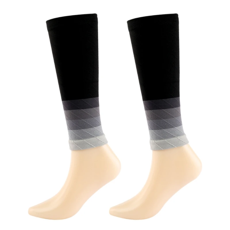 1 Pair Calf Compression Sleeve Men Women Footless Compression Socks for Calf Support Shin Splints Support Running Sports