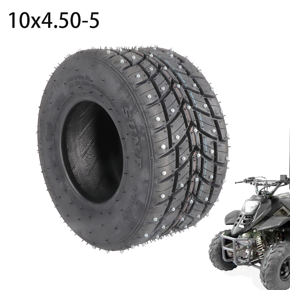 Karting Tires Front 10x4.50-5 Inch Rain Tire Vacuum Tires for Dirt Pit Bike ATV Quad Bike Motorcross Drift Kart Moto Accessories