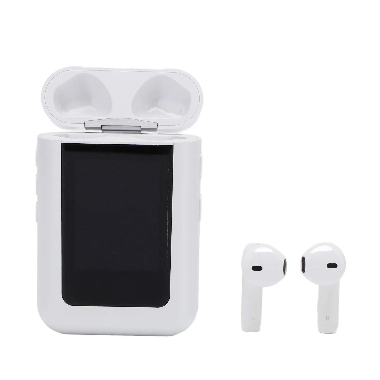Translator Earphone Noise Reduction Dual Microphone 144 Languages Translator Earbuds LCD Screen for Business Learning