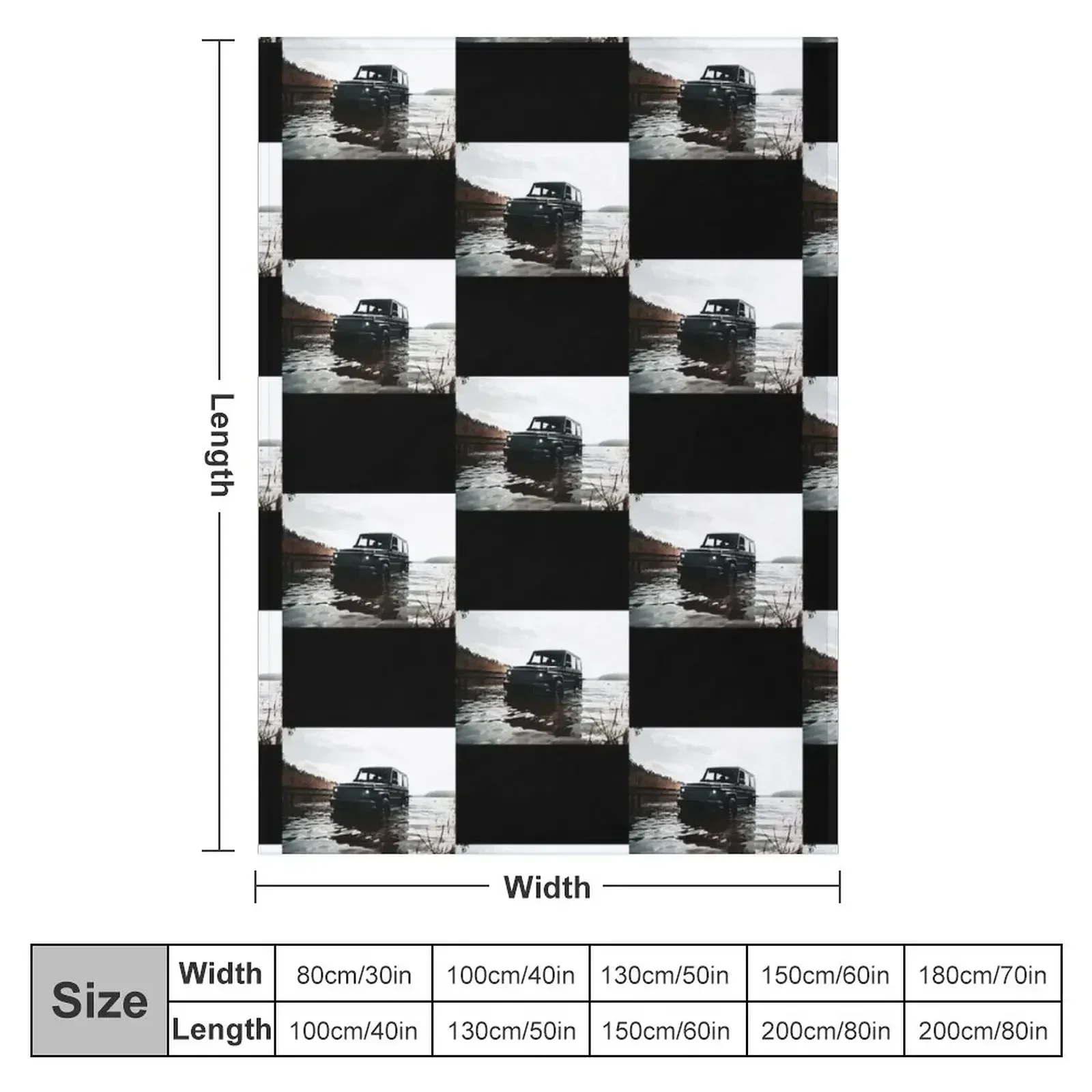 Black G-Wagon Poster Throw Blanket Decorative Sofa Hairys bed plaid Blankets