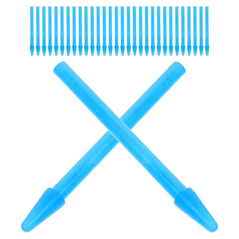 

50pcs Grinding Rods Blue Plastic Lab Microcentrifuge Tubes Disposable Resin Mixing Sticks Easy Clean Silicone Stirring