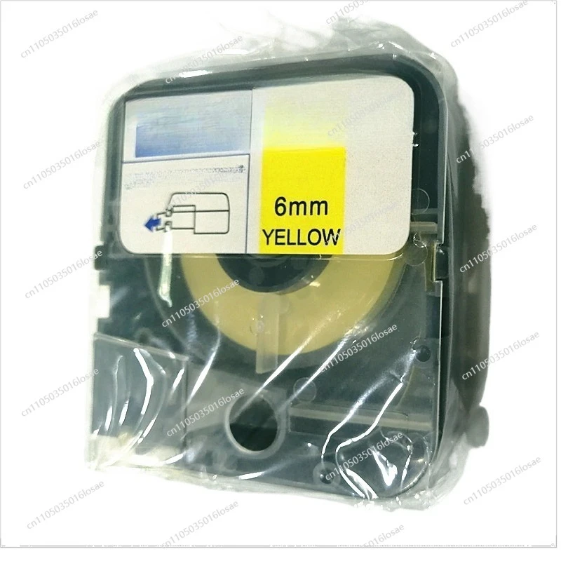 

10PCS Tapes Cassette Label pt-305y 6mmX8m For LETATWIN Max Tube Printer Cable ID Printer lm-380e,lm-390a,lm-390a/pc