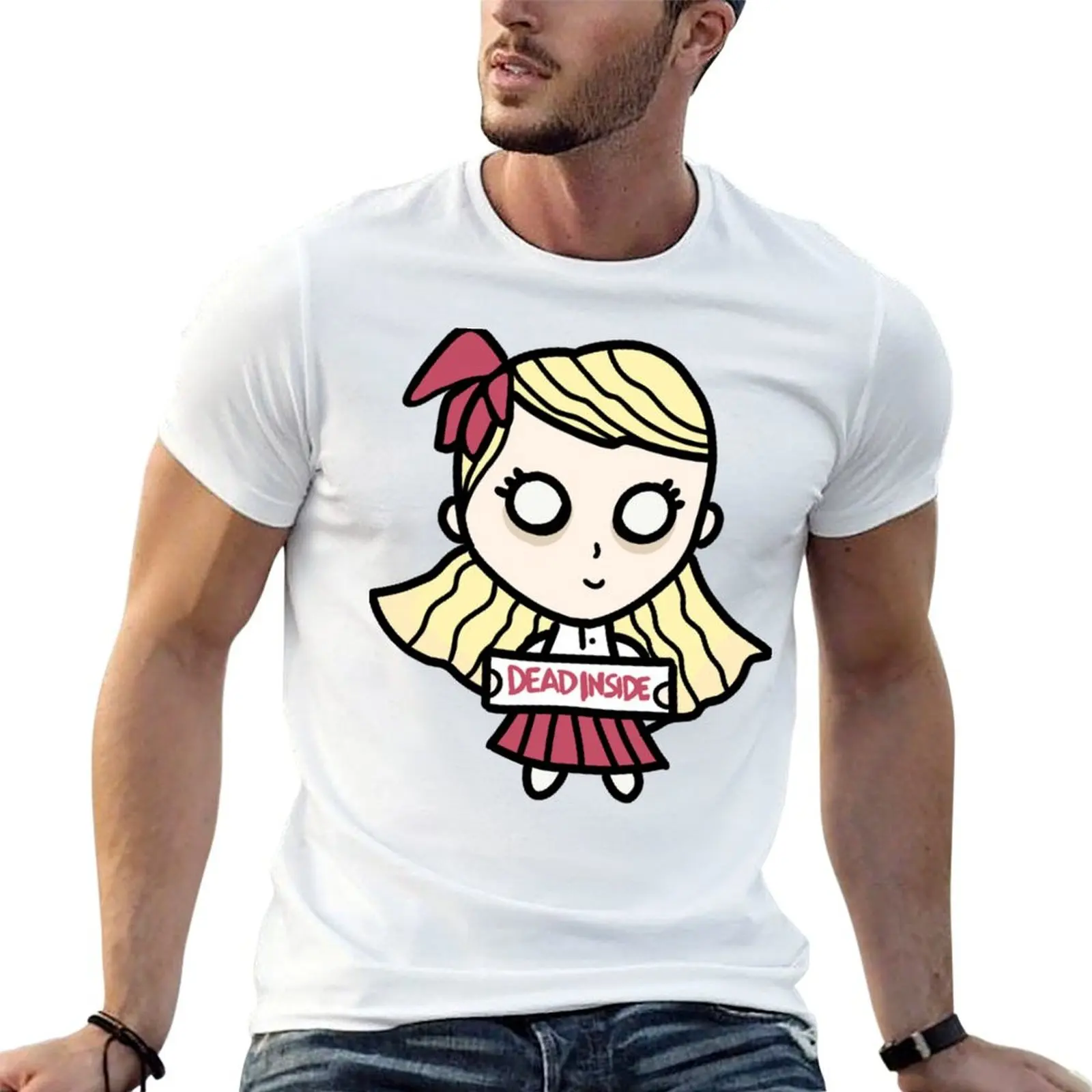 Dont Starve Together - Wendy Camiseta masculina de algodão, camiseta engraçada, camiseta masculina de algodão, camiseta slim fit