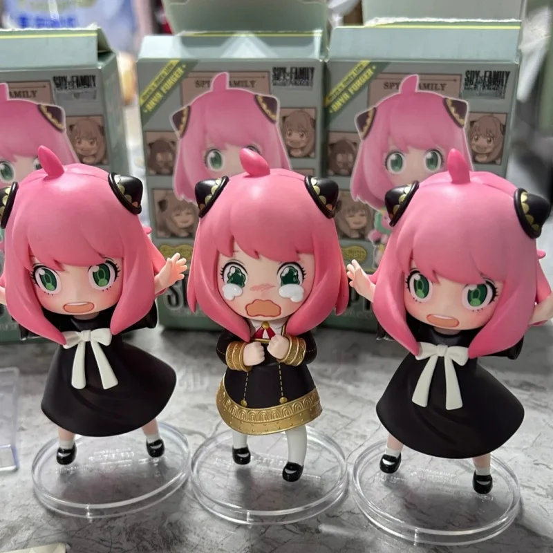 جديد صندوق أعمى جاسوس X الأسرة عمل الشكل أنيا مزور صندوق الغموض أنيمي عروسة كارتون مكتب الديكور جمع لعبة طفل هدية