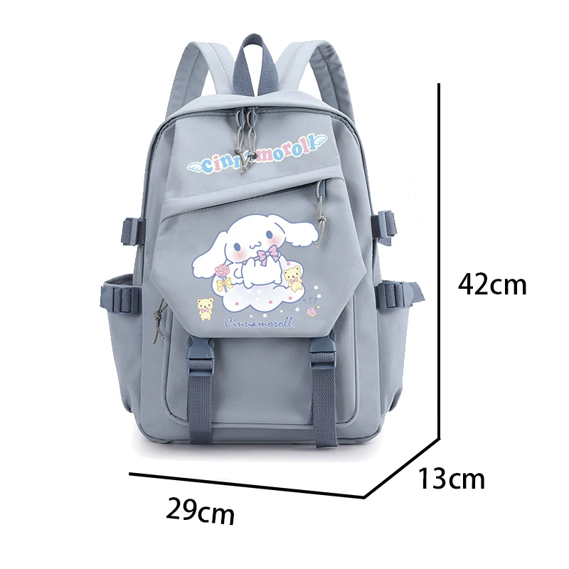 Anime Sanrio Plush Toy Cinnamoroll Backpack Children Girl Boy Black Blue Schoolbag Kawaii Student School Bag Computer Large Gift