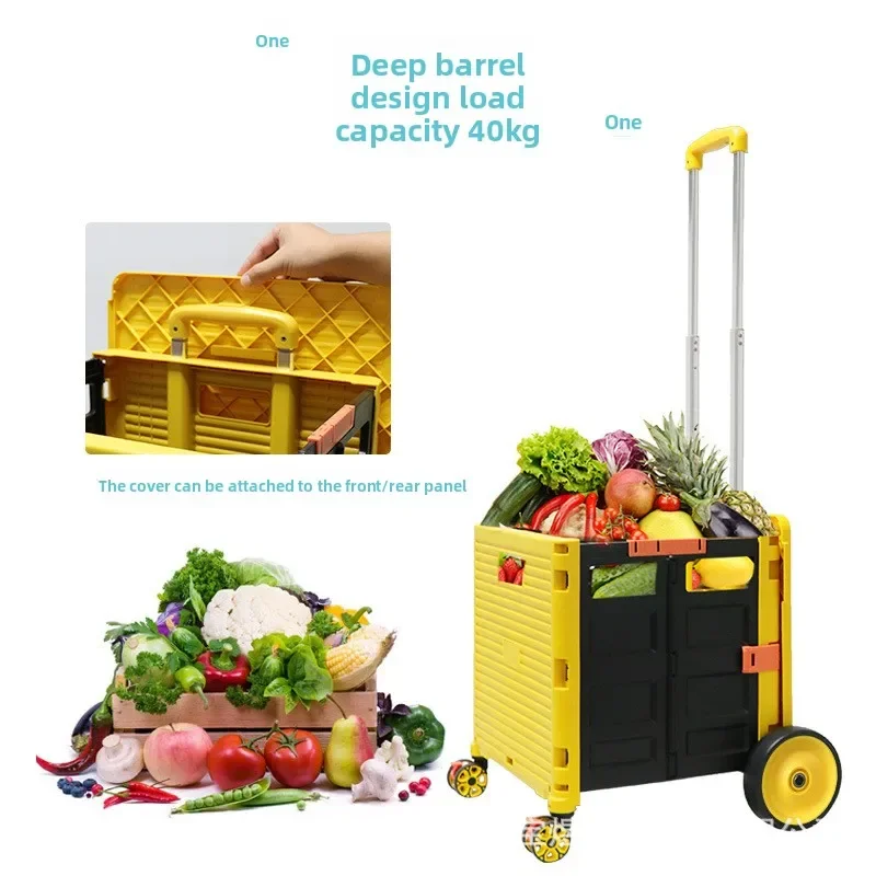 

shopping cart vegetable cart trolley cart household folding oversized wheel climbing stairs trolley supermarket shopping cart