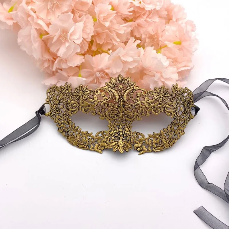 Máscaras de encaje Sexy para mujer, máscara de media cara de princesa para fiesta, Carnaval, mascarada, disfraz de mujer adulta, ojos divertidos,