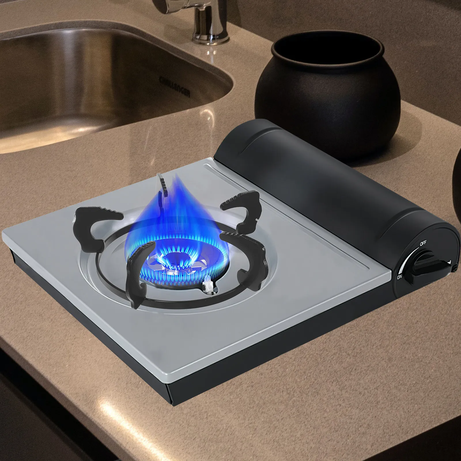 Premium Cast Iron Gas Stove Rack Anti-Slip Wok Support Heavy Duty Heat Resistant Kitchen Accessory for Household Cooktop