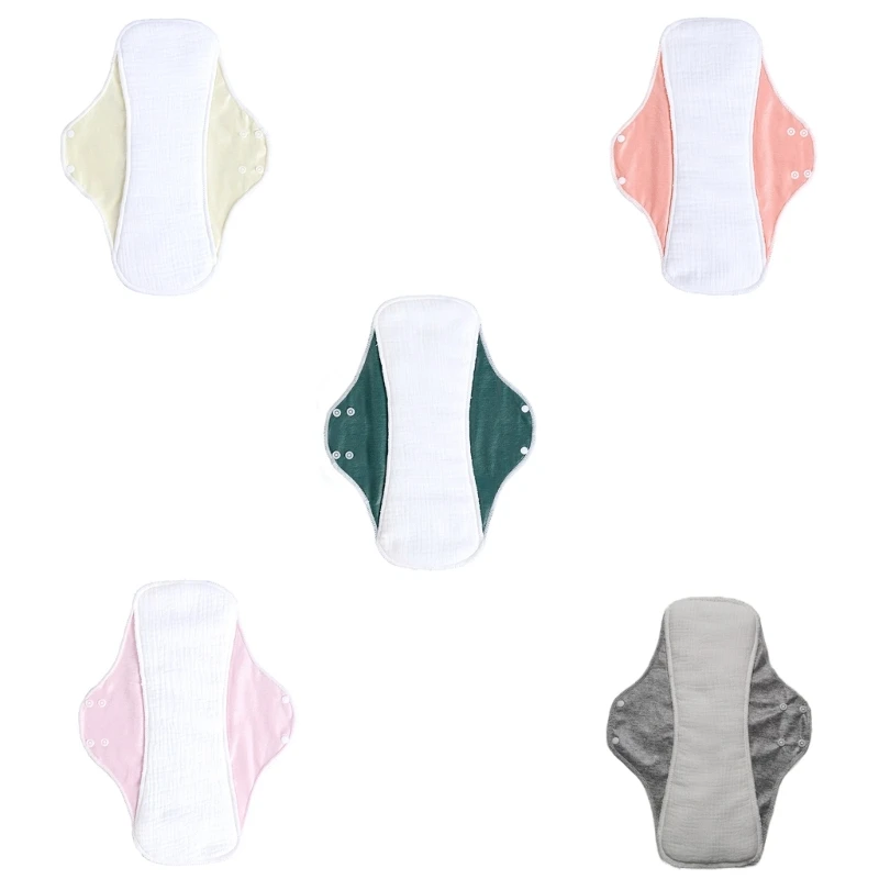 فترة قابلة لإعادة الاستخدام وسادة وسادة السريك مقاومة للطبقة الصحية مناديل لاستخدام الليل النساء #2