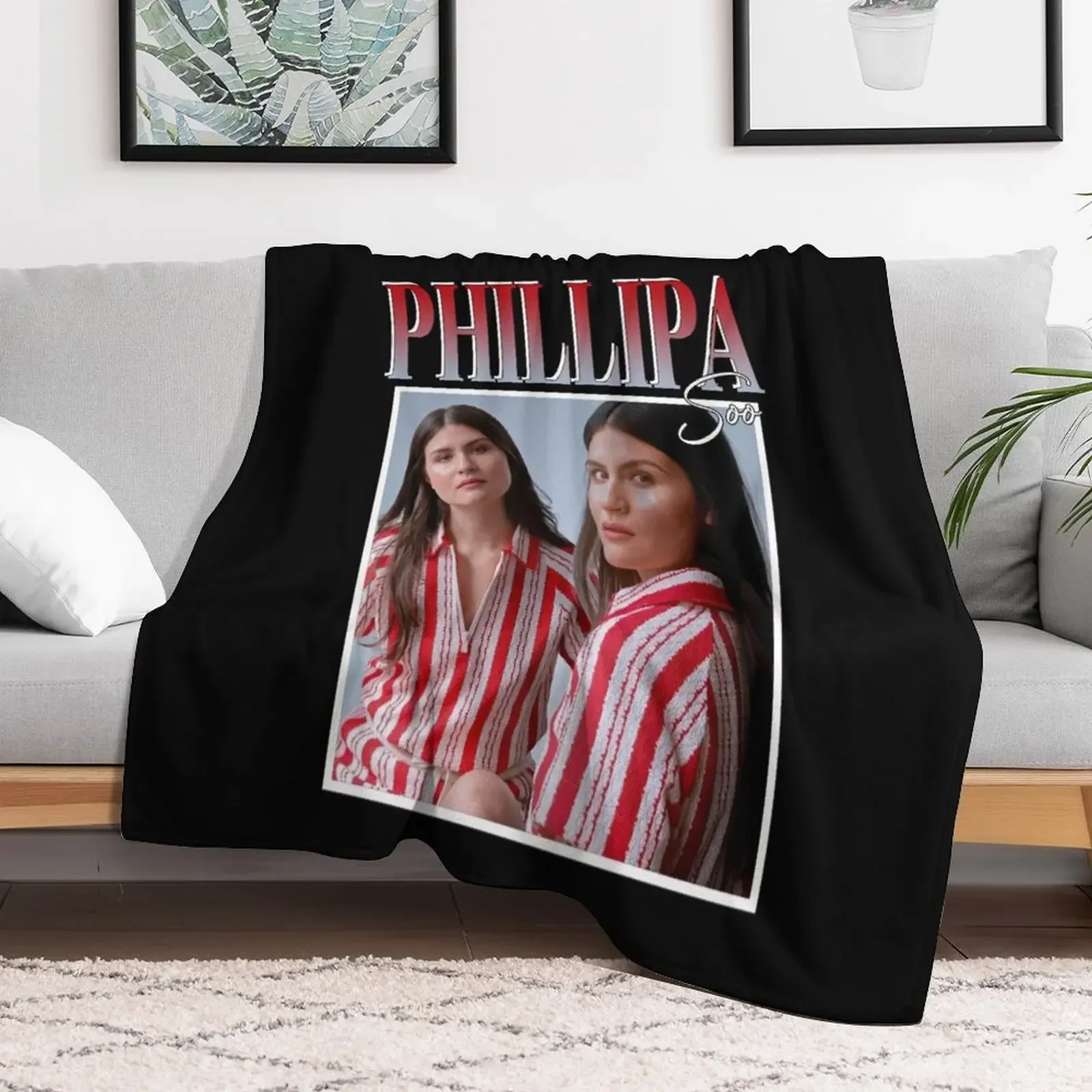 

Phillipa Soo Classic T-Shirt Throw Blanket Vintage Soft Big Blankets