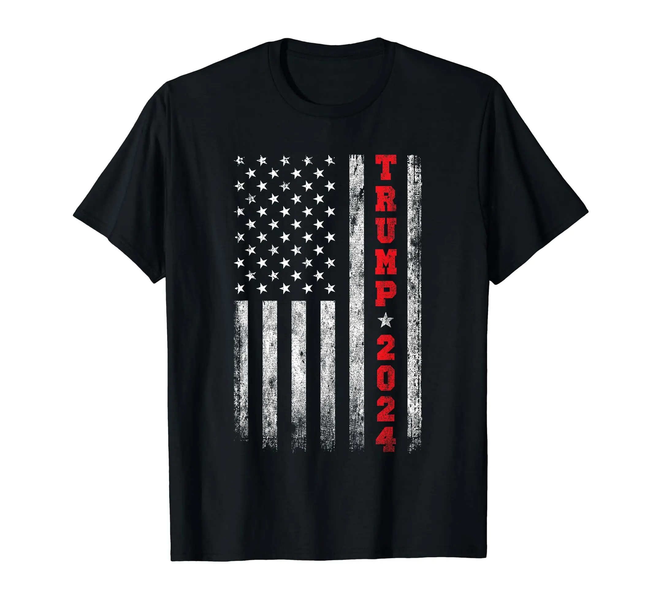 Trump 2024 American Flag Vintage T-Shirt