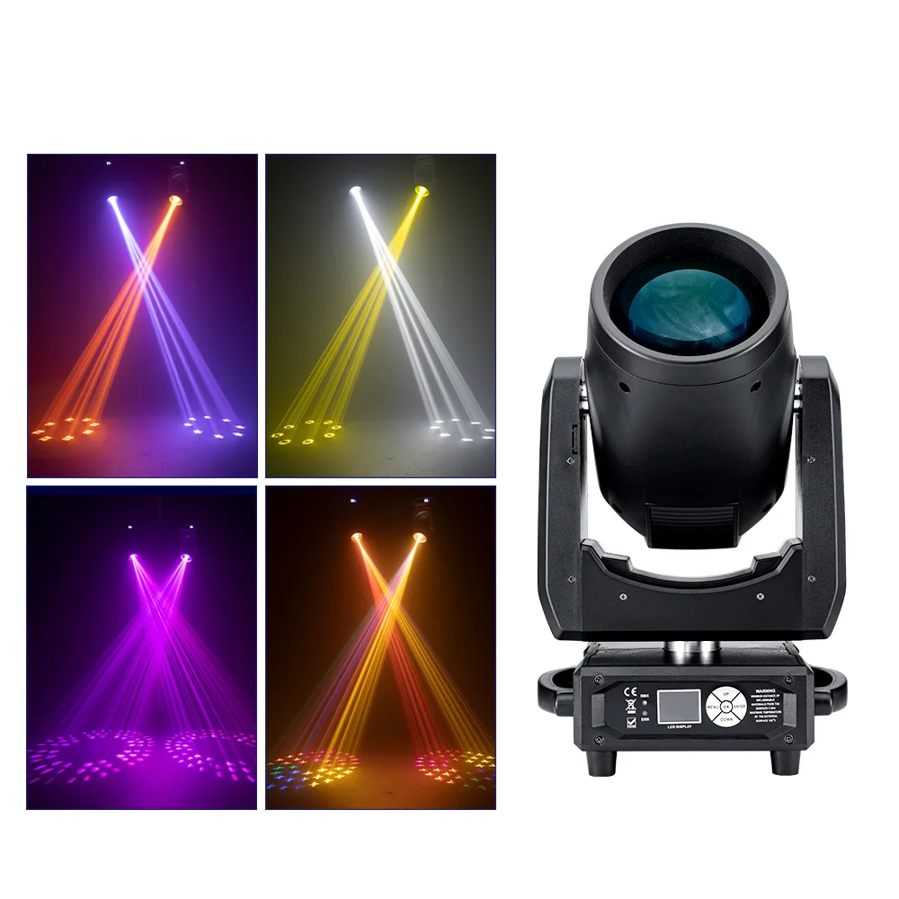 Cabeça móvel com feixe ultra-afiado de 380 W – Sky Light DMX, IP33 para palco e eventos internos