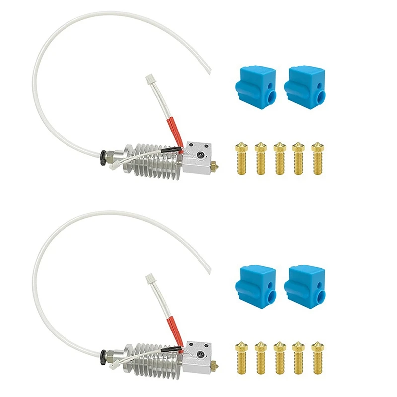 

2X 3D Печатающая головка для Anycubic Vyper 0,4 мм сопло 24 В нагреватель с горячим радиатором на большом расстоянии J-образный экструдер