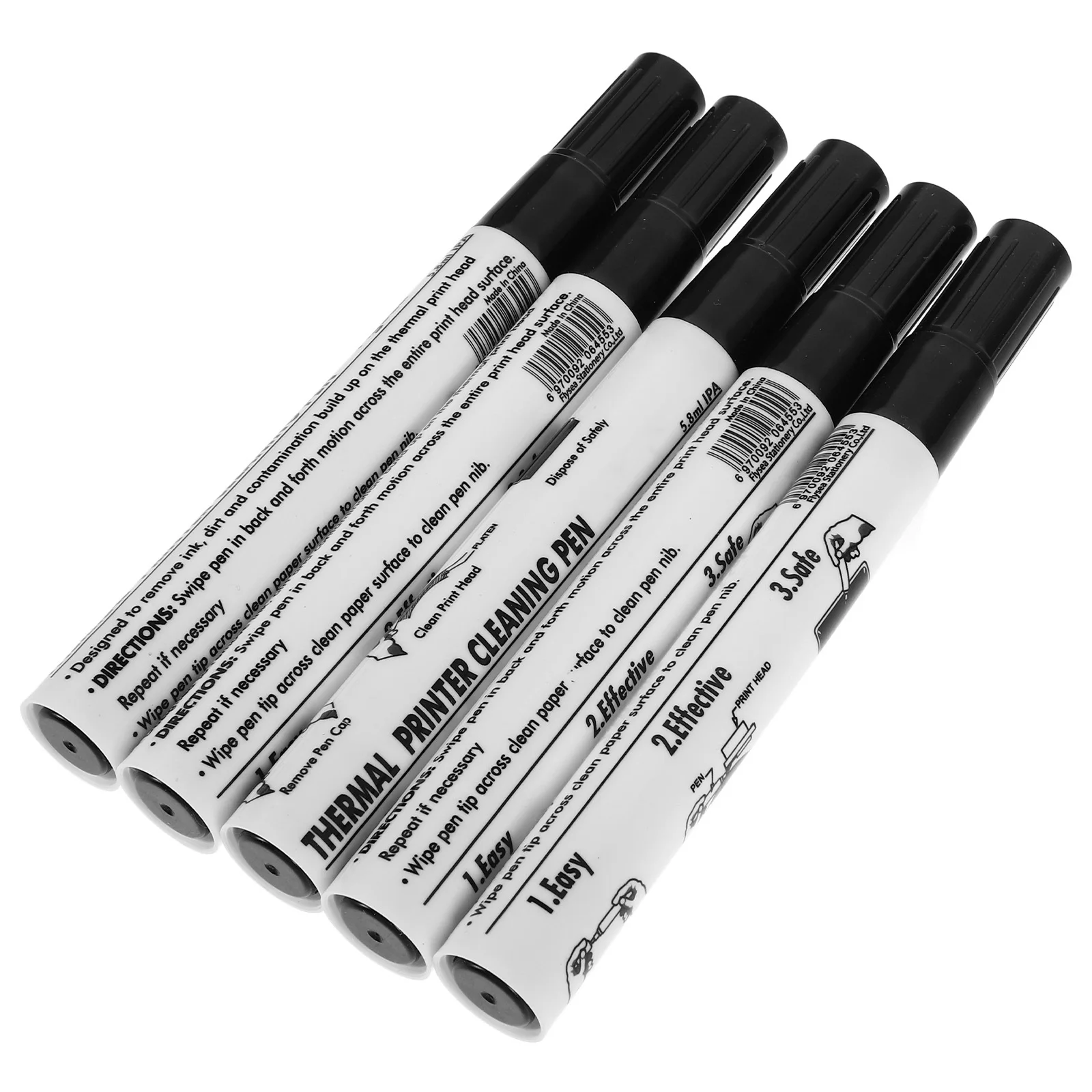 

5Pcs Printer Cleaner Pen Reliable Thermal Printer Head Cleaning Pen Printhead Cleaner for Efficient Maintenance