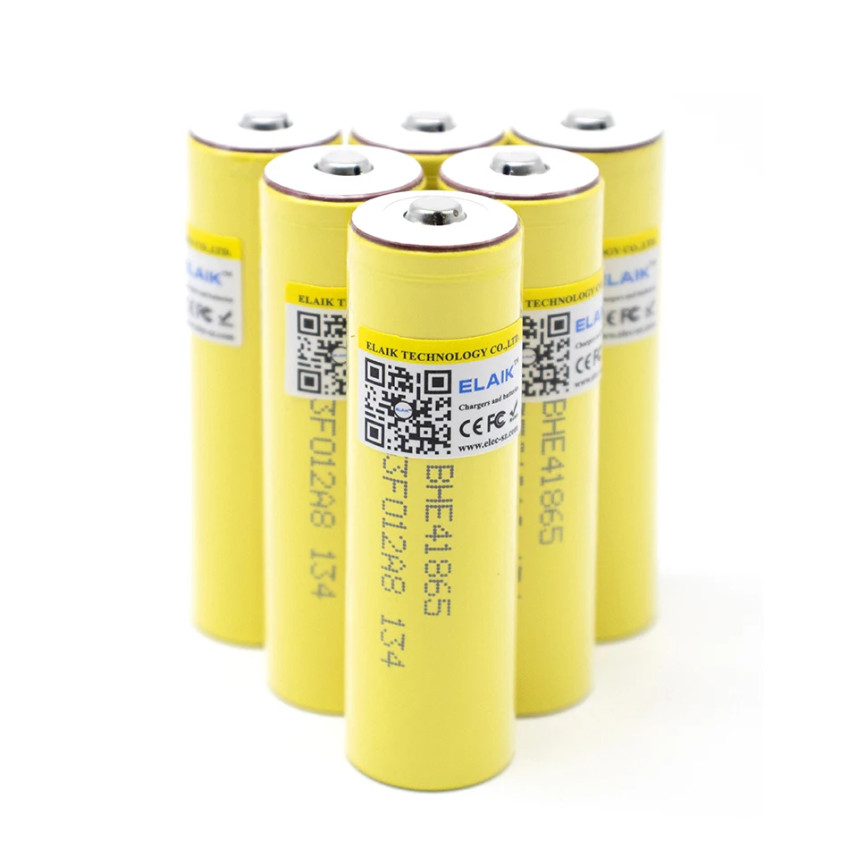 ELAIK 100% New Original HE4 18650 Rechargeable li-ion battery 3.6V 2500mAh Battery 20A 35A discharge + Pointed